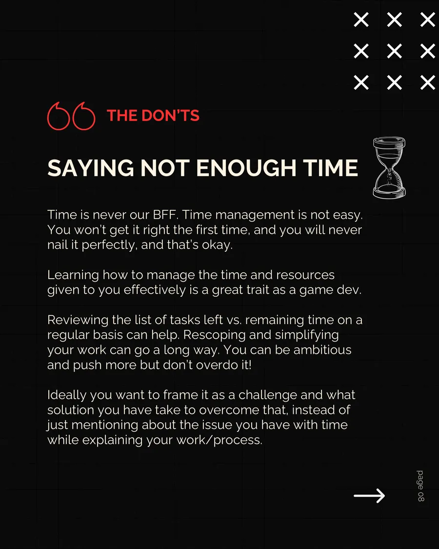 Level Design Portfolio: Do's and Don'ts — page 8 of 11