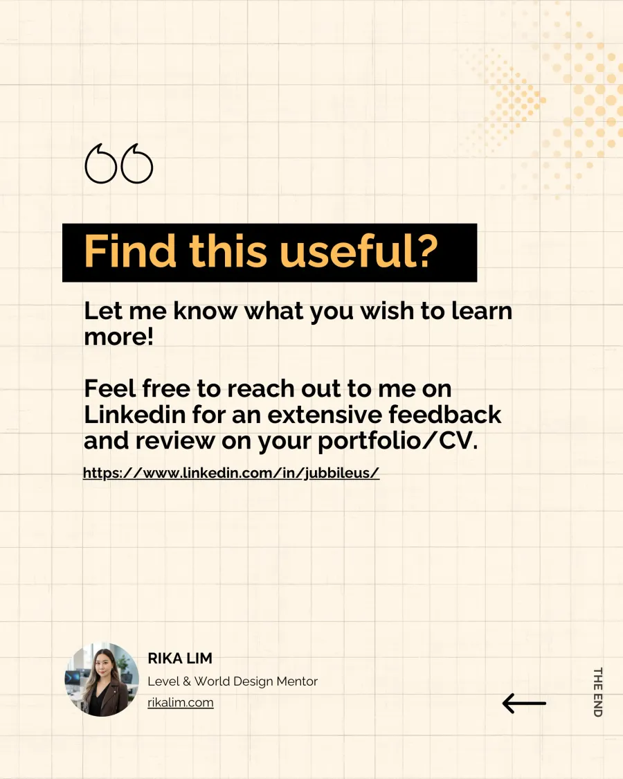 Level Design Portfolio: Do's and Don'ts — page 11 of 11